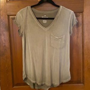 army green american eagle top!